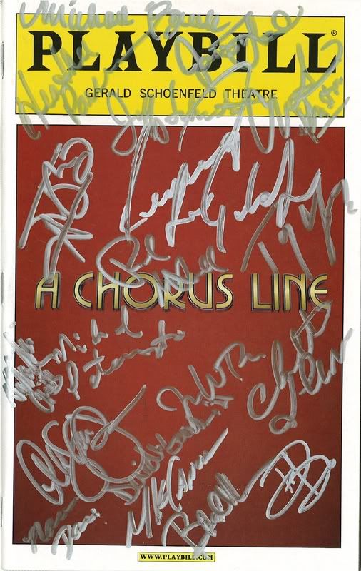re: A CHORUS LINE 5th Preview (9/22/06)