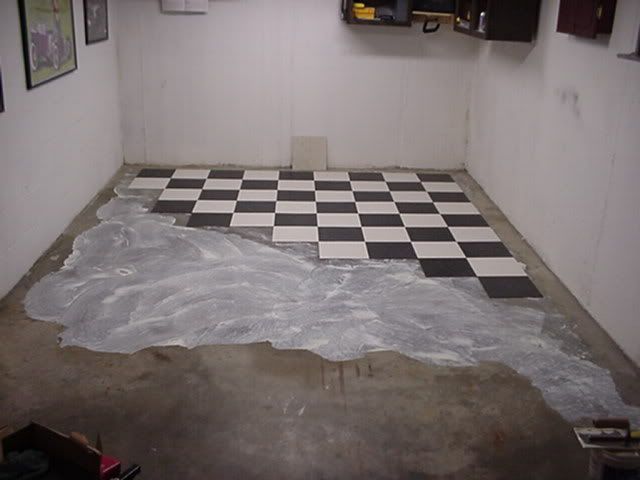 Installing Vct Tile In The Garage The Garage Journal Board