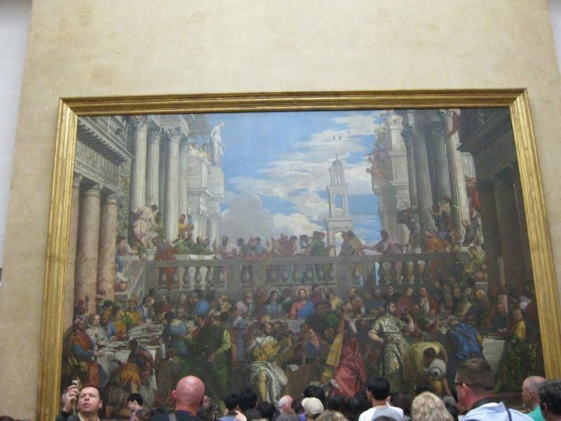 The Wedding at Cana is a massive painting by the late-Renaissance or Mannerist Italian painter, Paolo Veronese. (It was so crowded that I couldn't even take a picture without all the extra heads T_T )This painting is magnificent because there's a photo 197631_10151088165351209_940419731_n.jpg