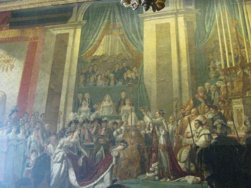 Does this look familiar? Yes! It is the coronation of napoleon painting.. but.. this is the REPLICA. the real thing is in Louvre =p photo 428518_10151088181956209_706178427_n.jpg