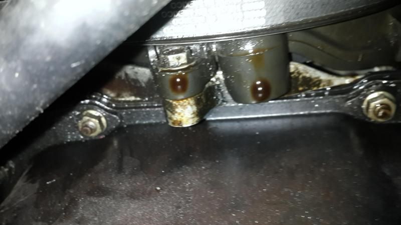 93 Honda prelude oil leak #3