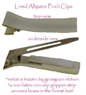 non-slip gripper on alligator pinch clip
