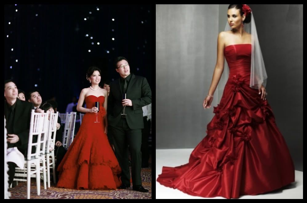 red wedding dresses