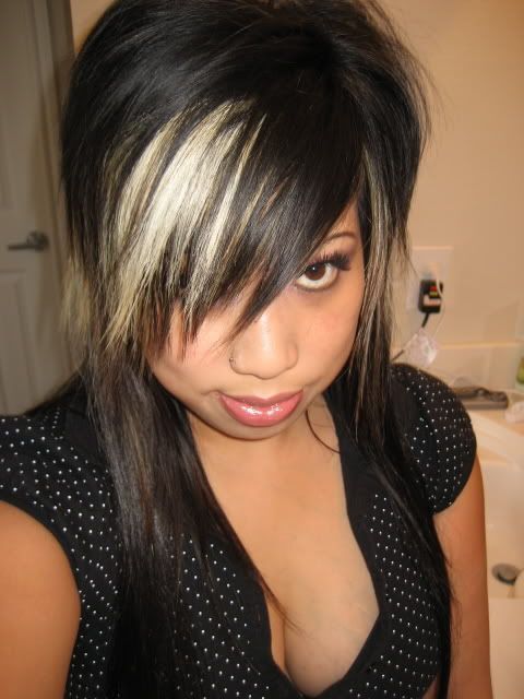 blonde with black hair color ideas