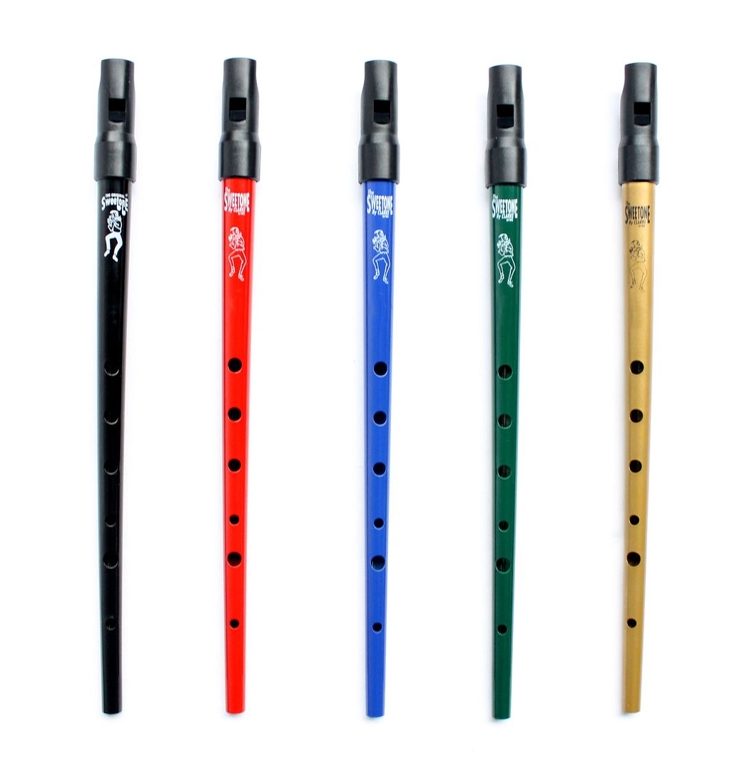 Clarke Sweetone Whistle Key of D Red Green Blue Black Gold Penny Tin Irish eBay