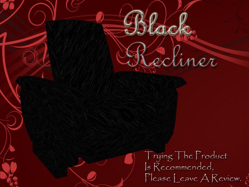 black recliner