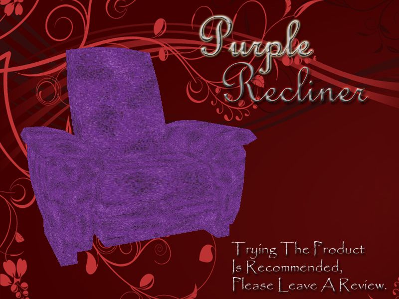 purple recliner