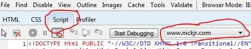 IE8 Debugger