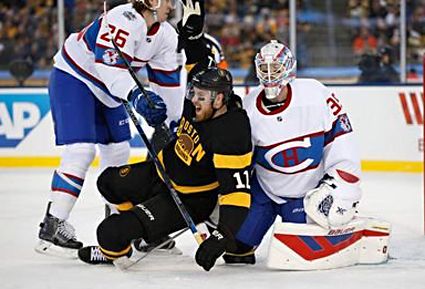  photo Jimmy Hayes 11 celebrates in front of Montreal Canadiens goalie Mike Condon 39.jpg