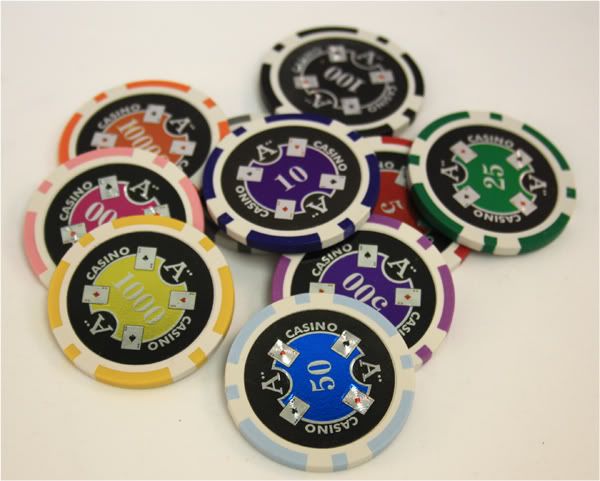 poker chips set 14g