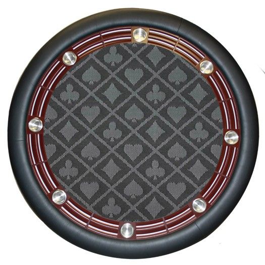 108 x 60 INCH FULL SIZE POKER TABLE SUITED SPEED WATERPROOF CLOTH GREY