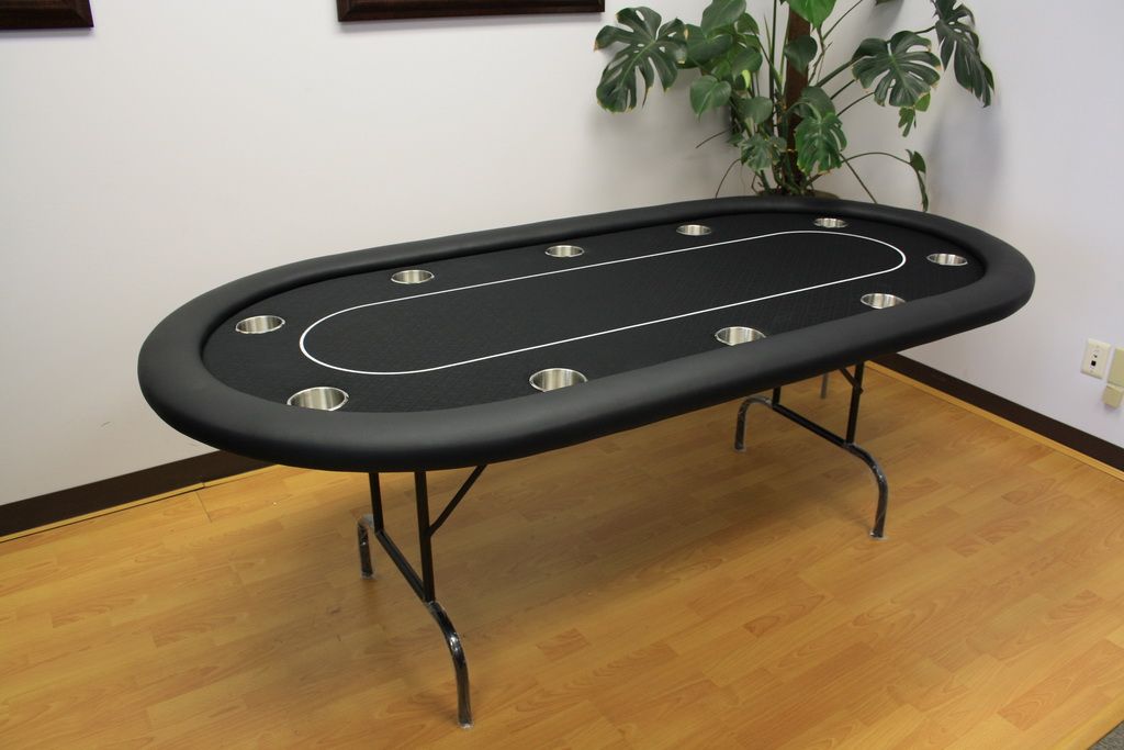 Folding poker table cover