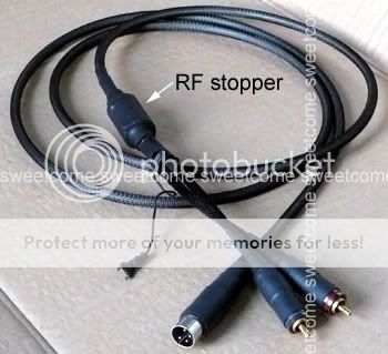 custom made pre out cable 1.0M for Quad 33 34 preamp  