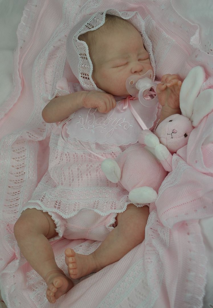Bespoke Babies 'Quinlynn' Laura Lee Eagles Reborn Baby Girl Tummy Plate