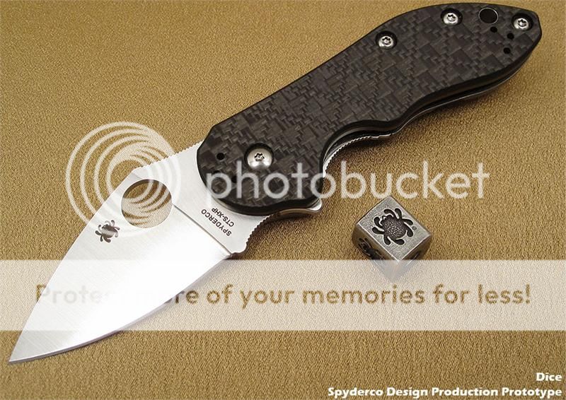 Spyderco All Black Southard Folder C156GPBBK & Spyderco Dice C182CFTIP